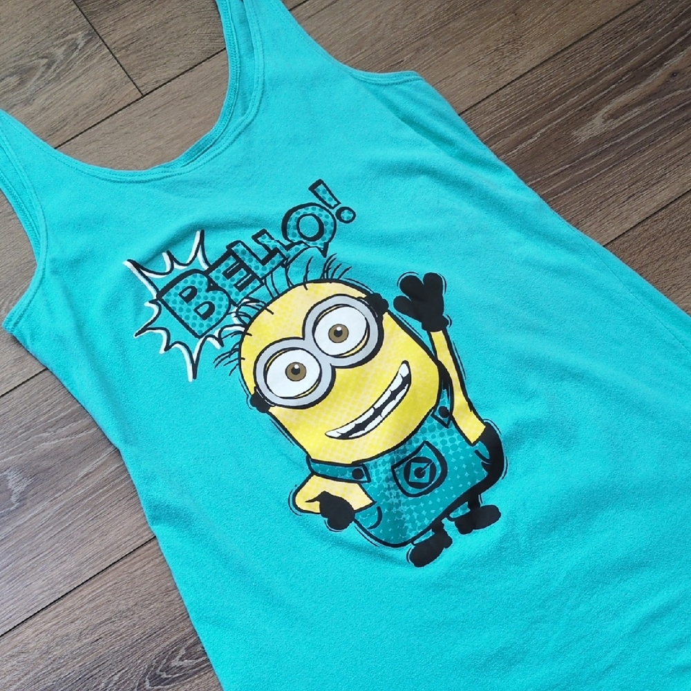Despicable Me‎ Minion Graphic Long Tank, Nightgown or Swim Coverup - Women's XL